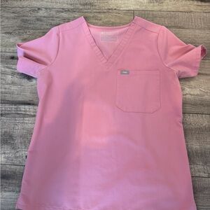 FIGS Light Pink Catarina Top